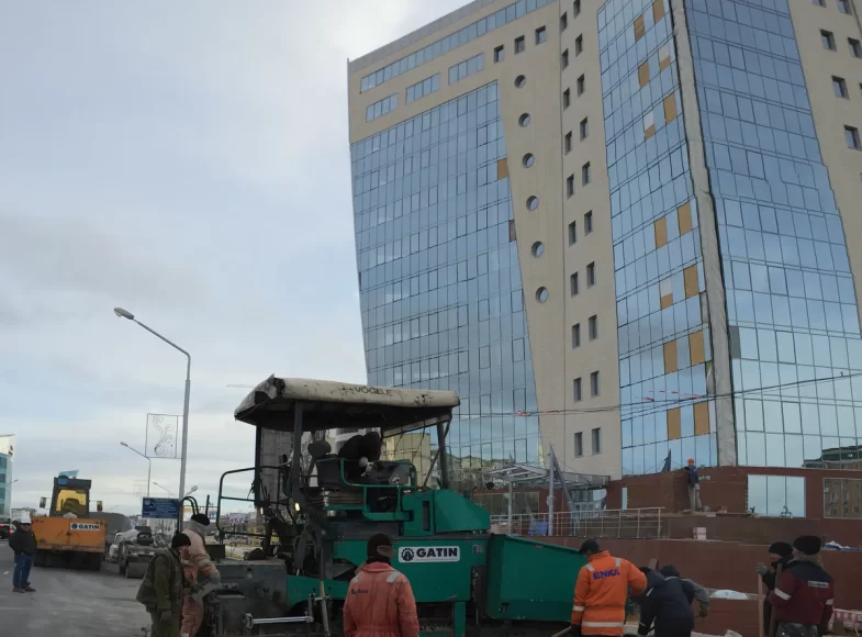 устройство верхнего слоя асфальтобетона 222