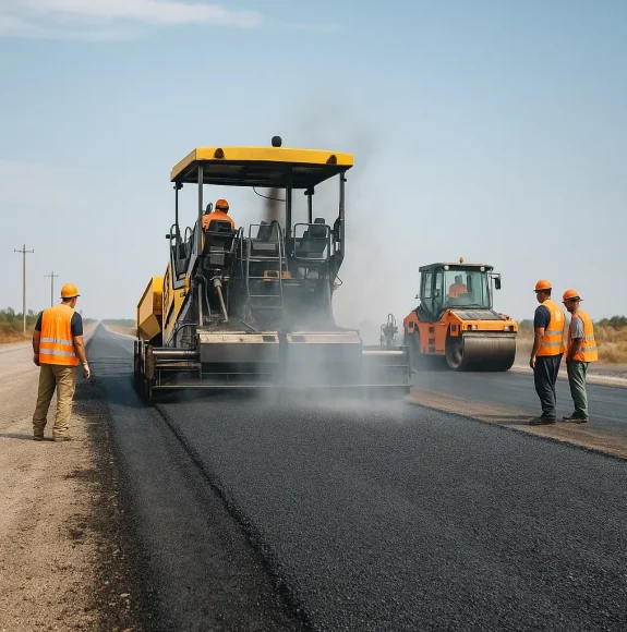 Асфальтирование автомобильных дорог и территорий
