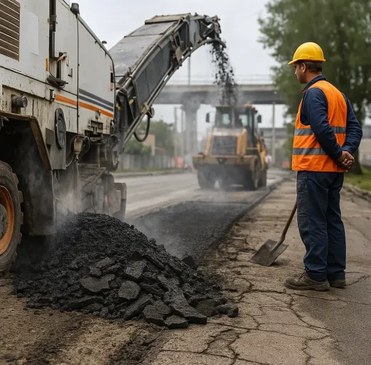 асфальтирование и ремонт дороги