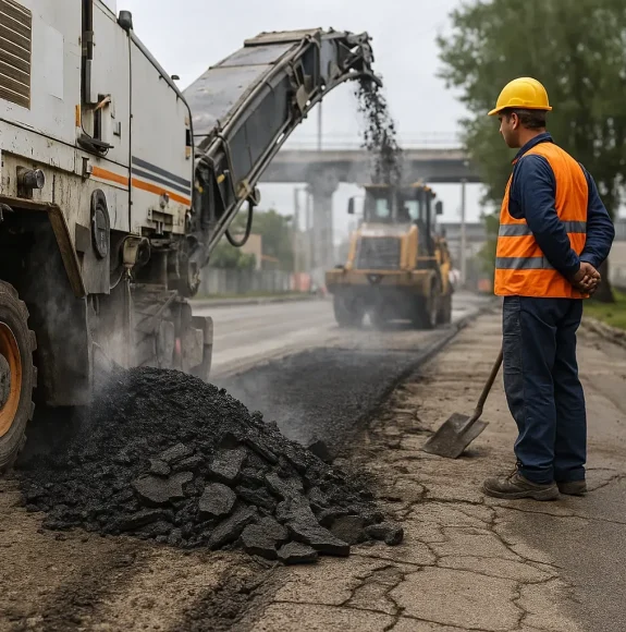 асфальтирование и ремонт дороги